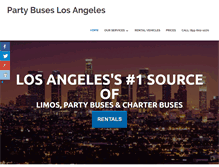 Tablet Screenshot of partybuseslosangeles.org